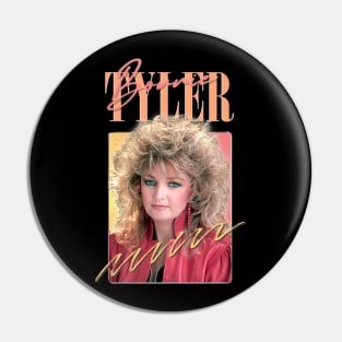 Bonnie Tyler \/\ 80s Aesthetic Fan Art Design Pin