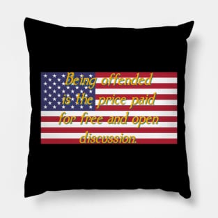 Being offended flag Pillow