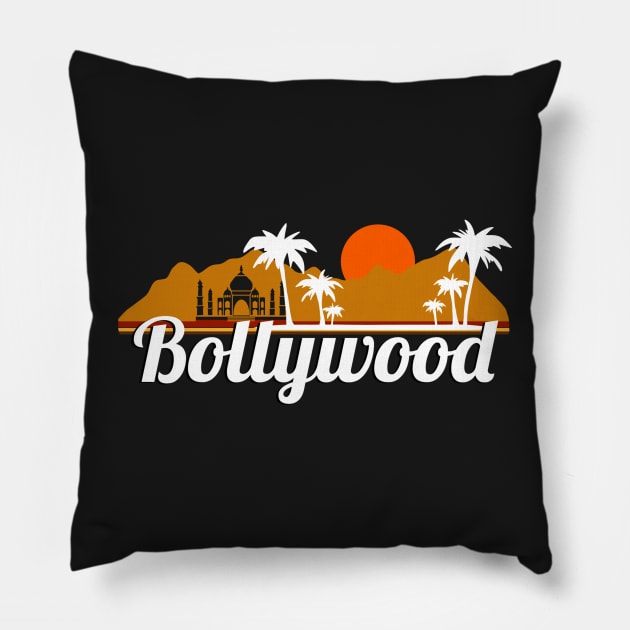 Bollywood Retro Hindi Movies Pillow by panco