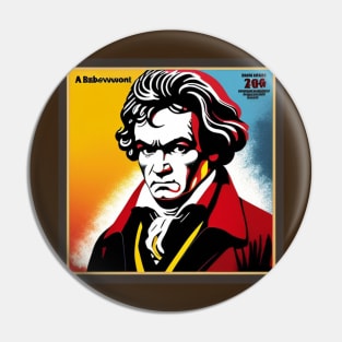 Beethoven Vinyl Record Album Cover III Pin