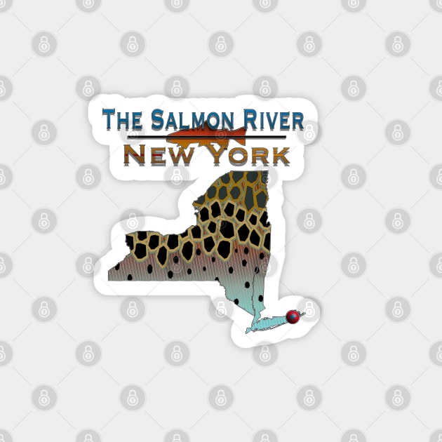 The Salmon River New York Magnet by MikaelJenei