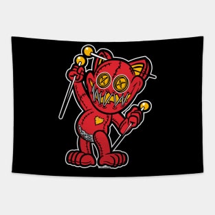 VooDoo Kitty Cat Doll Kansas City Colors Tapestry