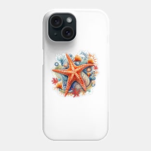 Orange Starfish Phone Case