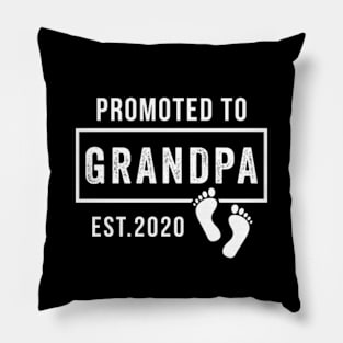 Promoted to Grandpa Est. 2020 Pillow