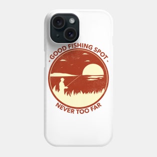 Good fishing spot (day) Phone Case