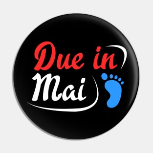 Due in May pregnancy Announcement Pin