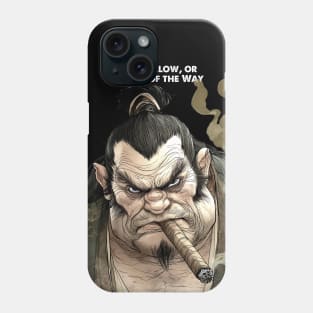 Puff Sumo: "Lead, Follow, or Get Out of the Way" -- General George Patton on a dark (Knocked Out) background Phone Case