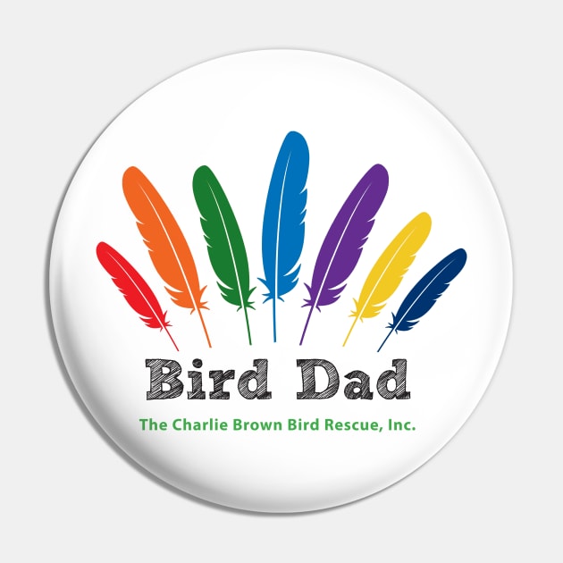 CB bird dad - black type Pin by Just Winging It Designs