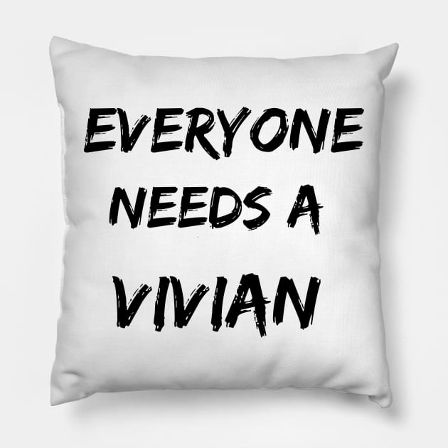 Vivian Name Design Everyone Needs A Vivian Pillow by Alihassan-Art