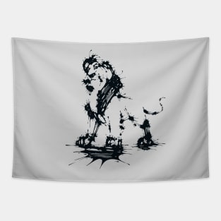 Splaaash Series - Animal King Ink Tapestry