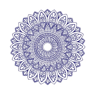 Mandala (navy blue) T-Shirt