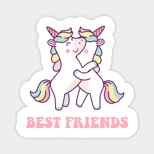 Cute Best friends Unicorn Magnet