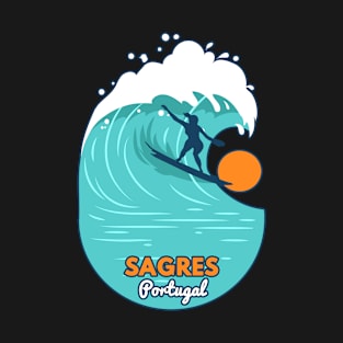 Sagres Portugal surf girl T-Shirt