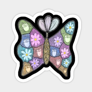 abstract butterfly Magnet