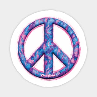 Peace Baby! Groovy Pink Magnet