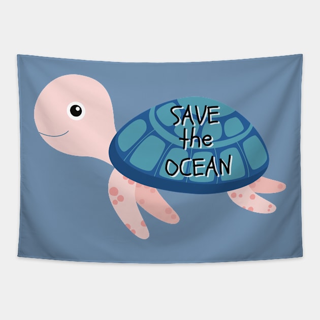 Save the ocean Tapestry by schenwow