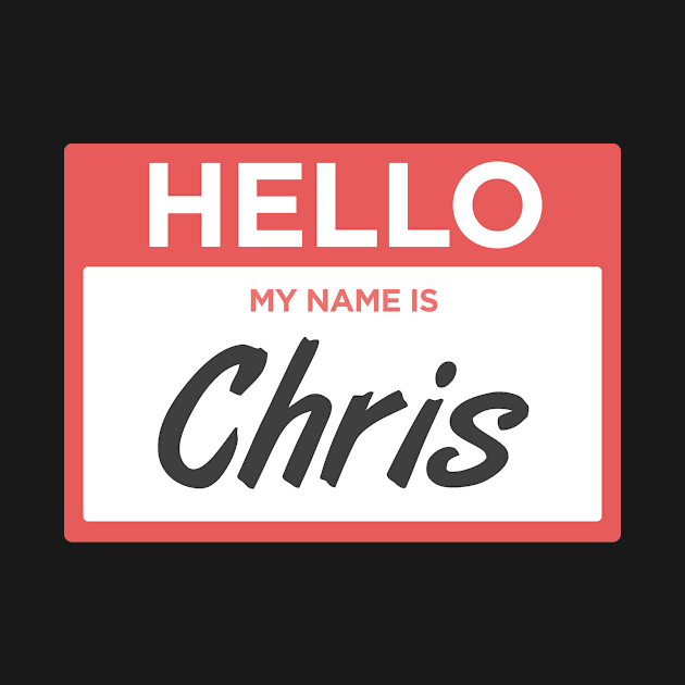 Chris | Funny Name Tag by Wizardmode