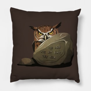 TWIN PEAKS - The Owls Are Not What Them Seem Pillow