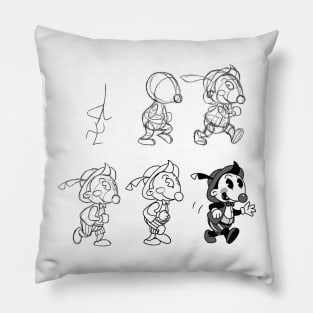 Cartoon Character Step by Step Pillow