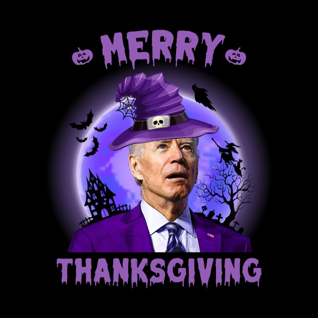 Funny Biden Halloween Costume Merry Thanksgiving by petemphasis