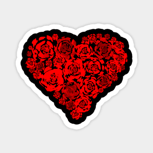 Red Roses Heart Magnet