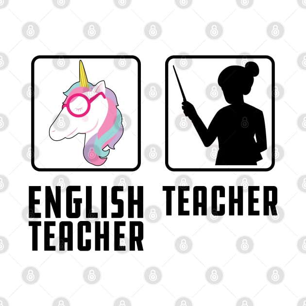 English Teacher Unicorn by KC Happy Shop