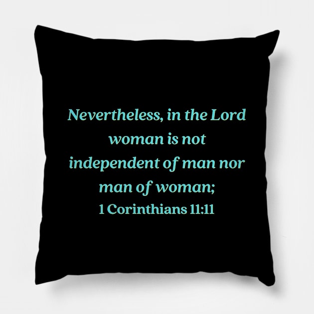 Bible Verse 1 Chronicles 11:11 Pillow by Prayingwarrior