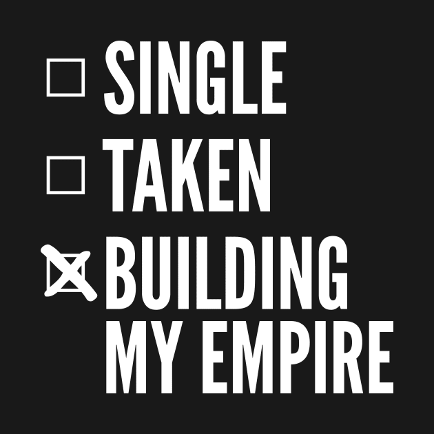 BUILDING MY EMPIRE BLACK Print by CreativeAngel