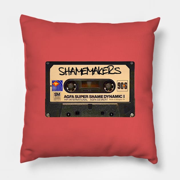 Cassette Tape Pillow by The Shamemakers