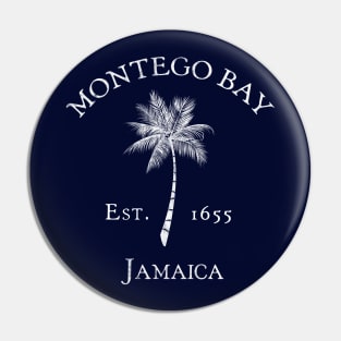 Montego Bay Jamaica Vintage Palm Pin