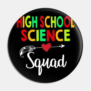 High School Science Squad Teacher Back To School Pin