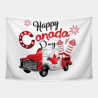 Happy Canada Tapestry