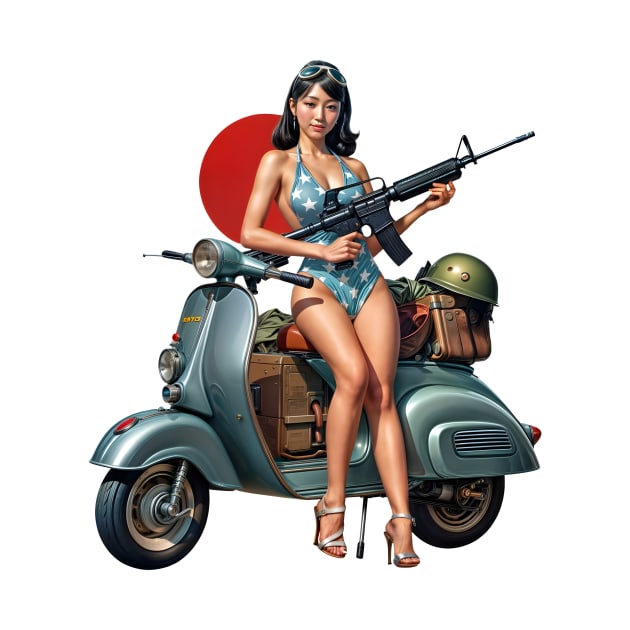 Scooter Girl by Rawlifegraphic