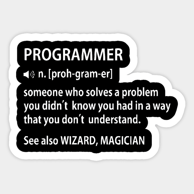 Programmer and hacker geek - Programmer - Sticker