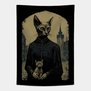 Sphynx Cat Dark Priest Tapestry