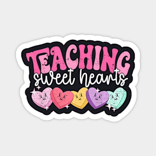 Groovy Teaching Sweethearts Teachers Valentines Day Magnet