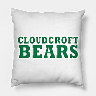 Cloudcroft Bears Logo (Green) Pillow