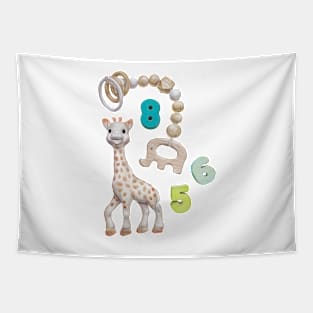 Baby Toys Illustration Tapestry