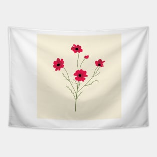 Flowers - Lifes Inspirational Quotes Tapestry