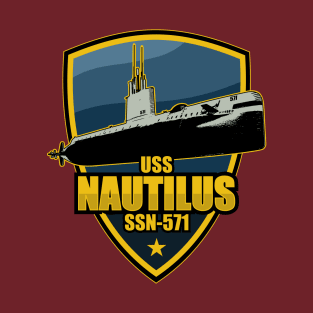 USS Nautilus (SSN-571) (Small logo) T-Shirt