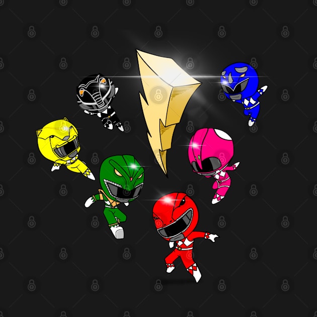 Chibi Rangers by Not Too Shoddy