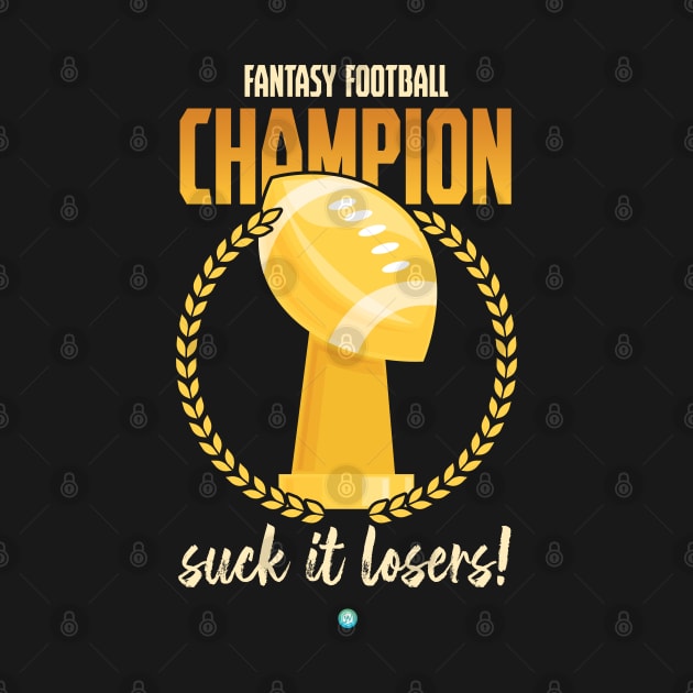 Fantasy Football Champion Trophy Gift Idea by woormle