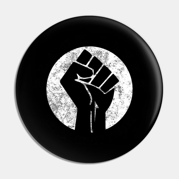 Black Lives Matter Fist and Circle No Wording Vintage Pin by aaallsmiles