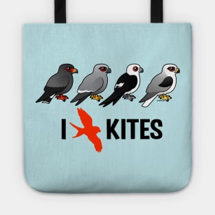 Cute Cartoon I Love Kites (Birds) Tote