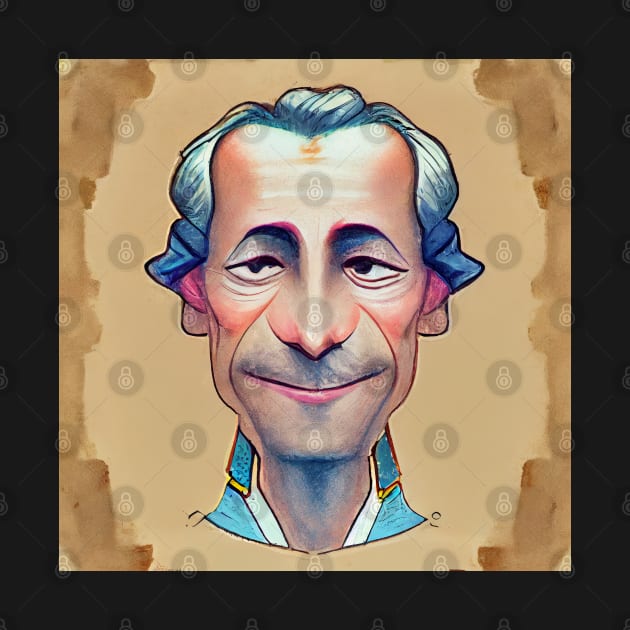 Montesquieu Portrait | Cartoon Style by Classical