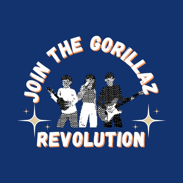 Join the Gorillaz Revolution by iCutTee