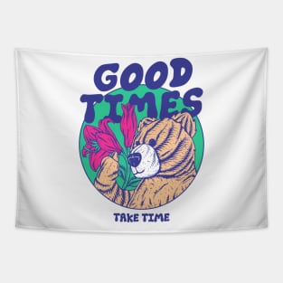 Good Times Bear Tapestry