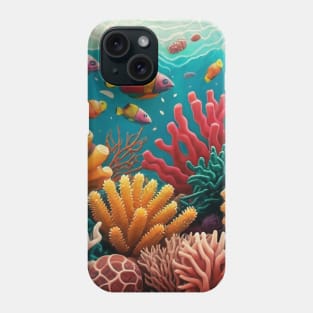 marine life coral reef biodiversity Phone Case