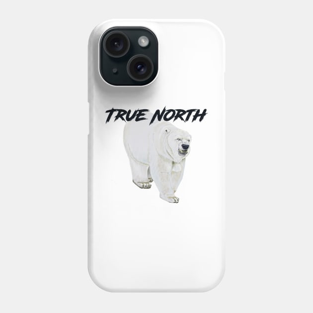 Angry Polar Bear in the True North Phone Case by Brushes with Nature