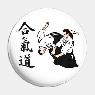 Aikido Nage - Shihonage in Colour Pin